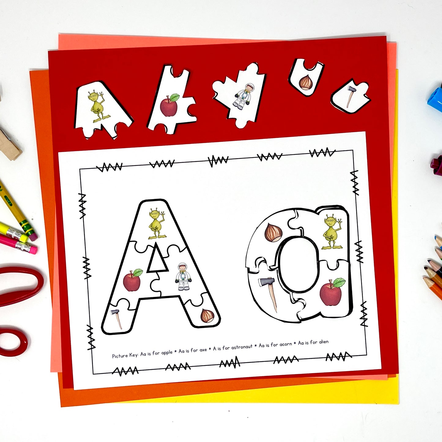 Alphabet Puzzles (Upper and Lowercase Letters)