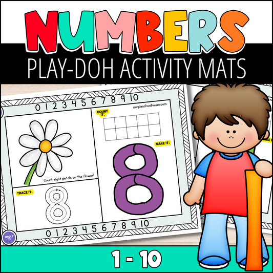 Numbers Play-Doh Activity Mats