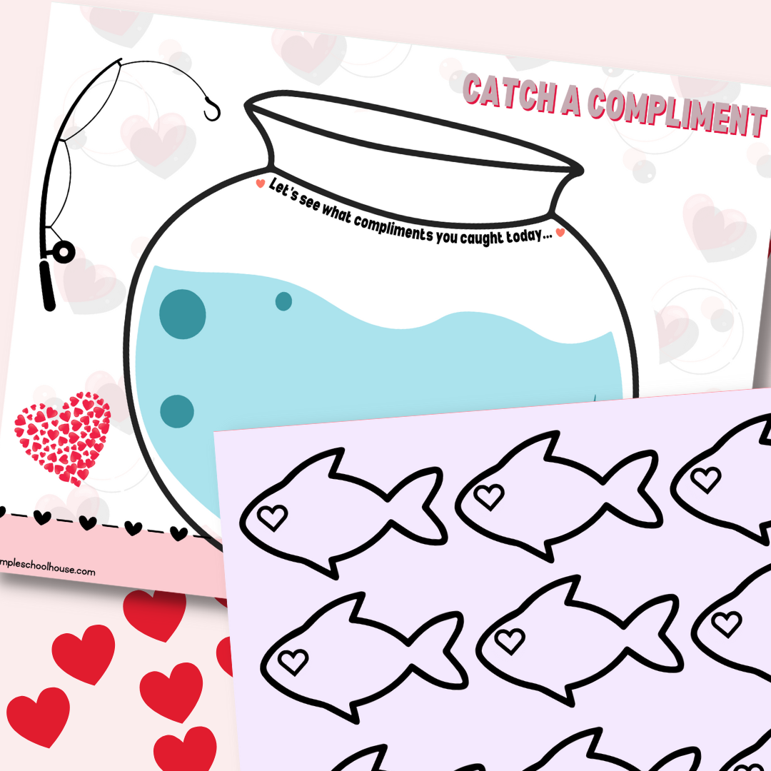 Valentine Kindness Activity | Valentine's Day Craft | Compliment Fishbowl