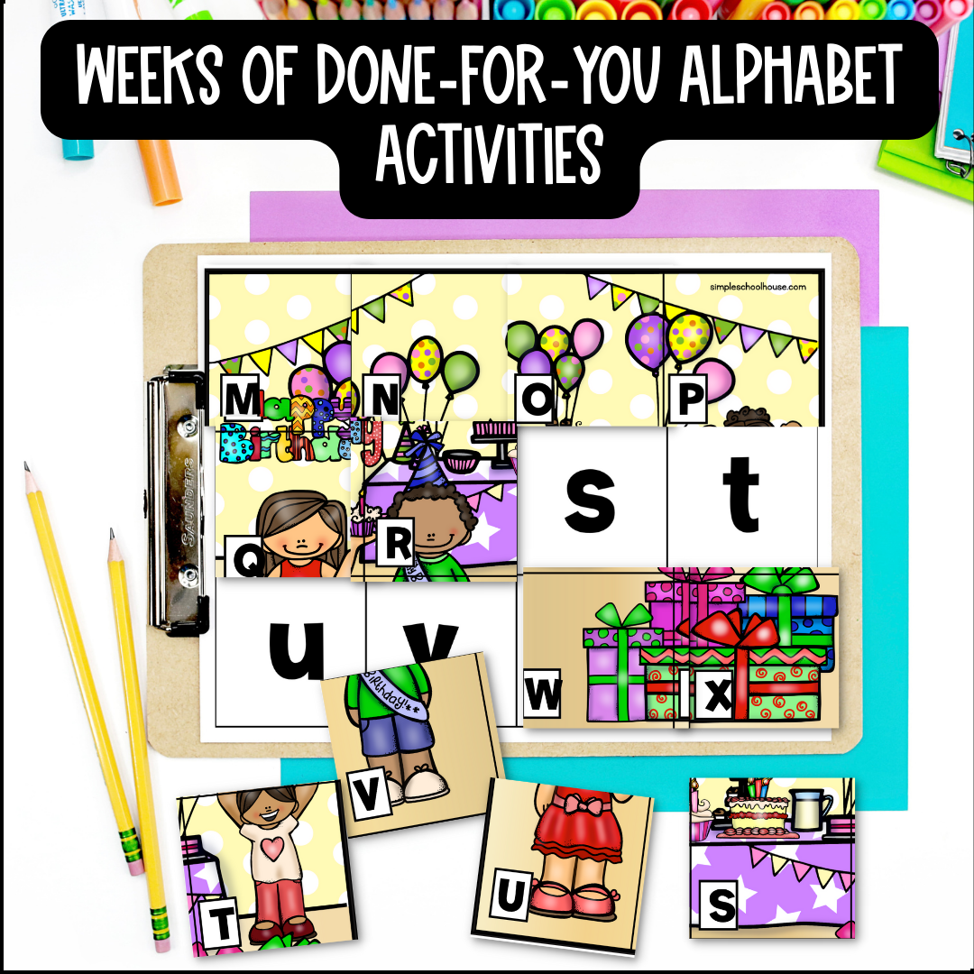 The Complete Alphabet Bundle (Centers + No-Prep Sheets)