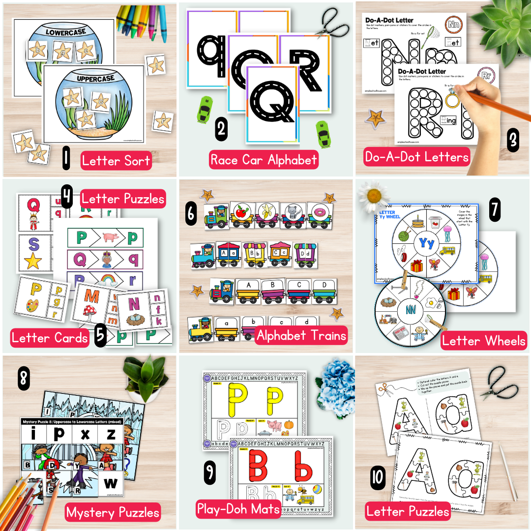 The Complete Alphabet Bundle (Centers + No-Prep Sheets)